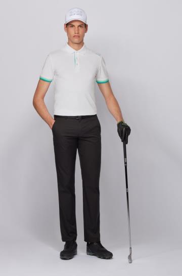 Koszulki Polo BOSS Slim Fit Białe Męskie (Pl95301)